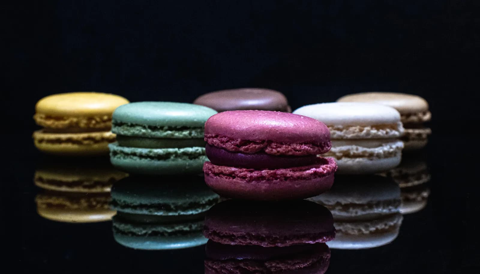A more dramatic approach to food photography, using colour, reflection and controlled lighting to create impact.